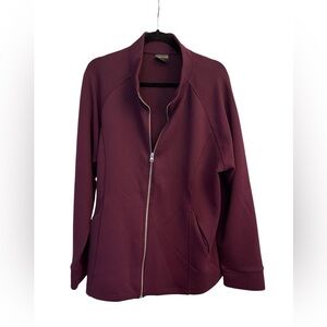 32 Degrees Women's Deep Burgundy Bomber Jacket